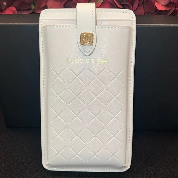 NIB CHANEL Coco Crush White Cellphone Case/Crossbody Bag - Picture 2 of 8